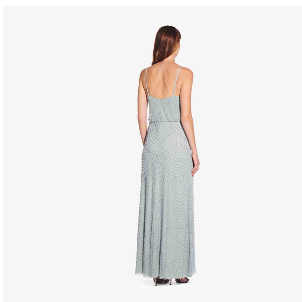 Never worn Adrianna Papell Beaded Gown
Tags attached
Size 6
Color mint - Picture 2 of 7